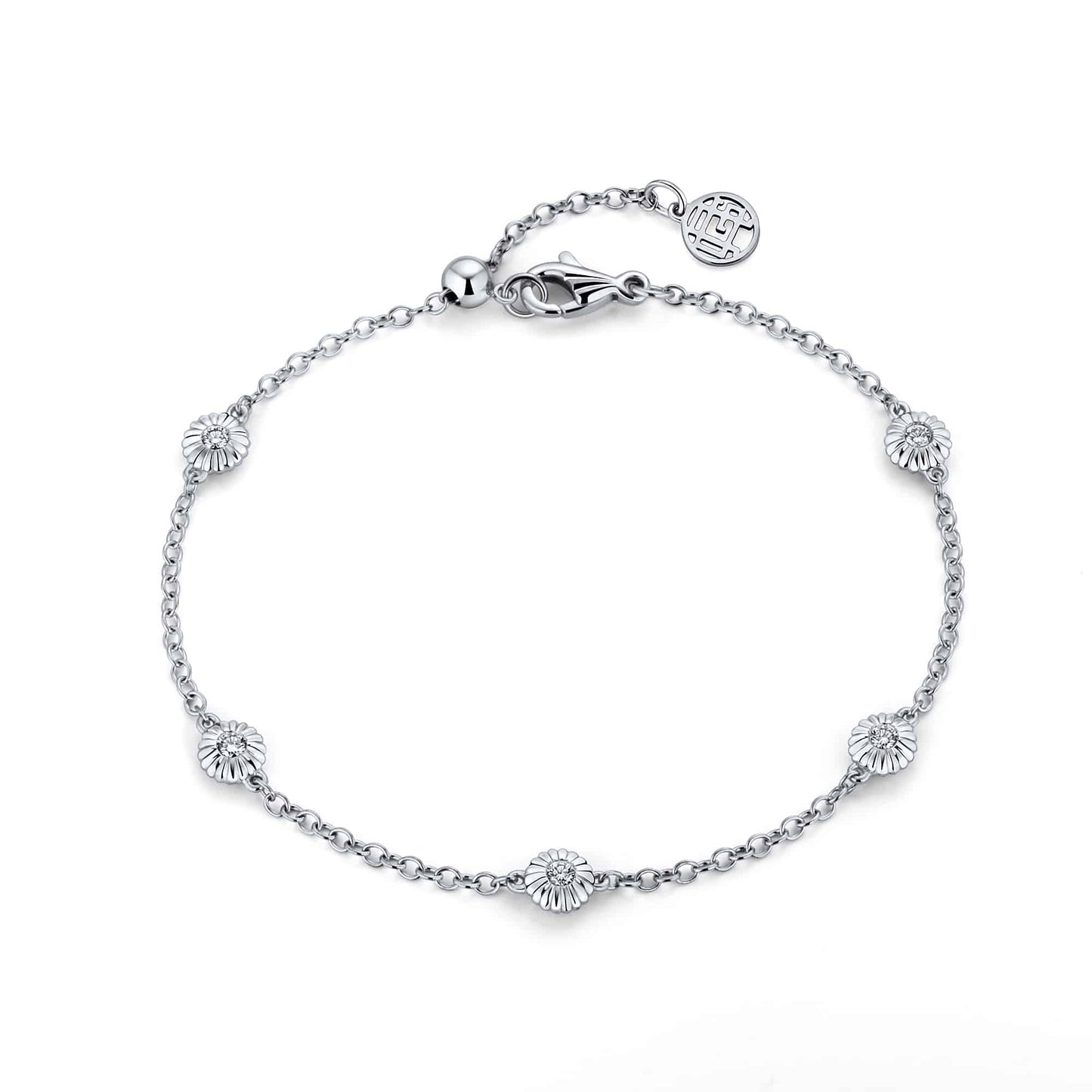Cannelé Simplicité Bracelet Diamonds - Andrew Geoghegan