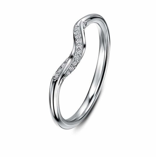 Cannelé Twist Diamond Wedding Ring - Andrew Geoghegan