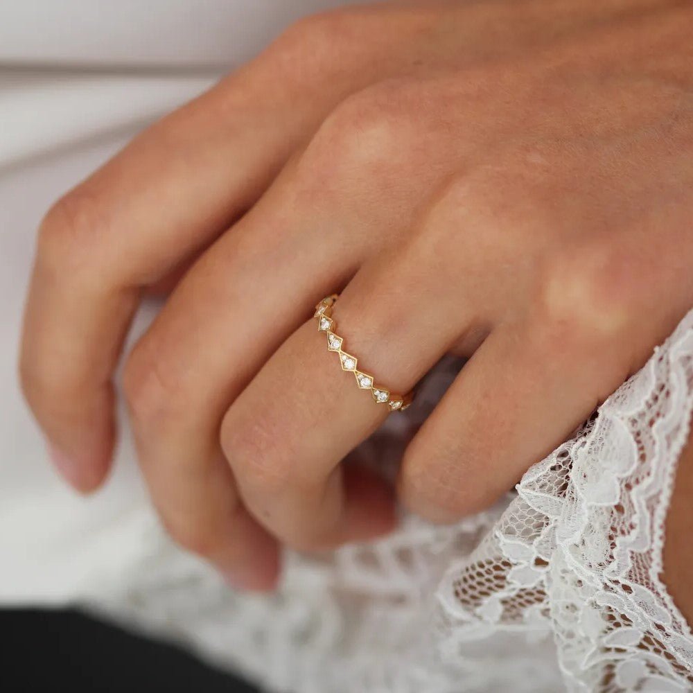 Costeira Diamond Band Yellow Gold L - Andrew Geoghegan