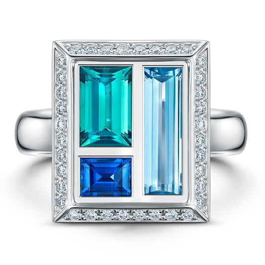 Andrew Geoghegan Launches Chocolate Box Blue Cocktail Ring - Andrew Geoghegan