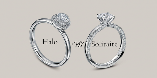 Halo vs Solitaire Engagement Rings — Andrew Geoghegan
