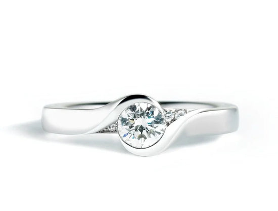 Andrew Geoghegan Andy Smith Embrace unique engagement ring with artistic design