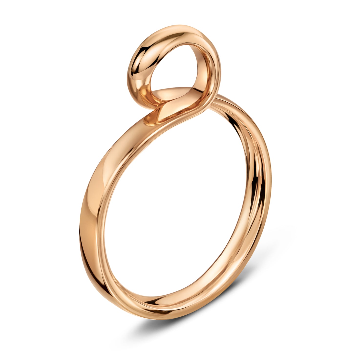 Emergence Flow engagement ring in rose gold