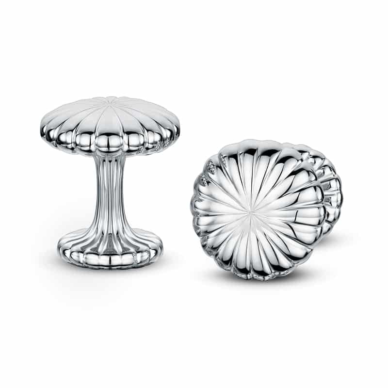 Cannelé Cufflink in silver - Andrew Geoghegan