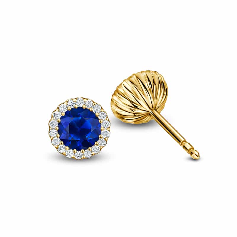 Cannelé Sapphire Earrings - Andrew Geoghegan