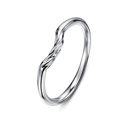 Cannelé Twist Plain Wedding Ring - Andrew Geoghegan