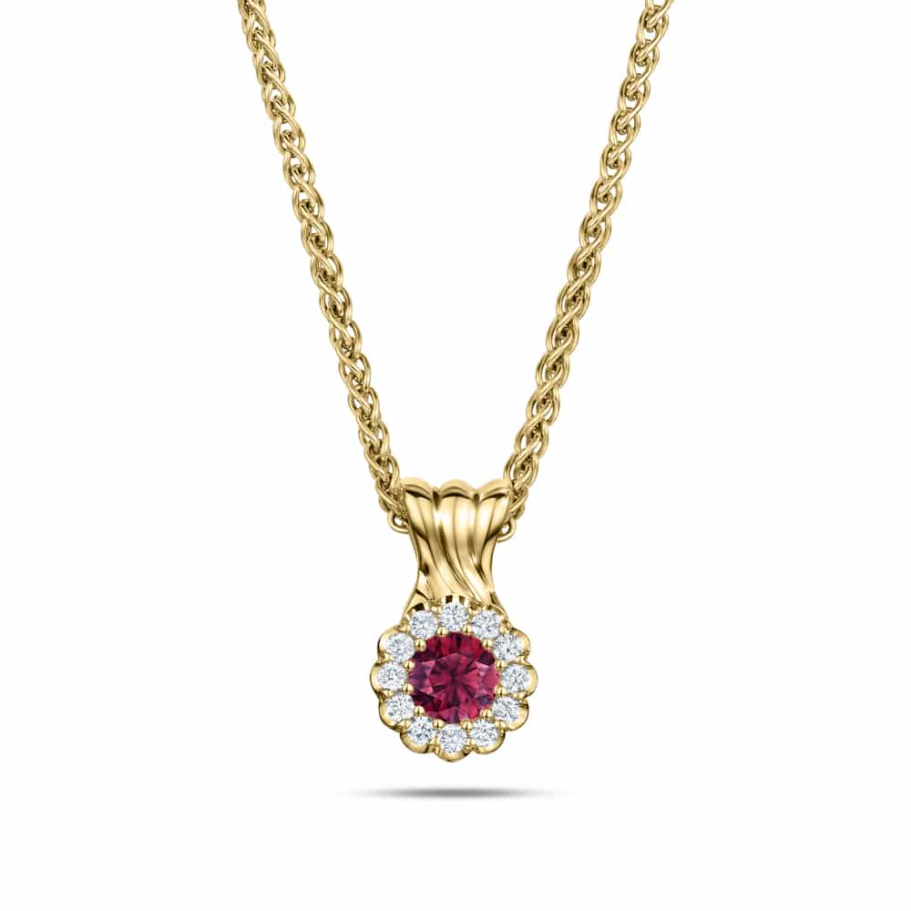 Cannelé Twist ruby necklace - Andrew Geoghegan