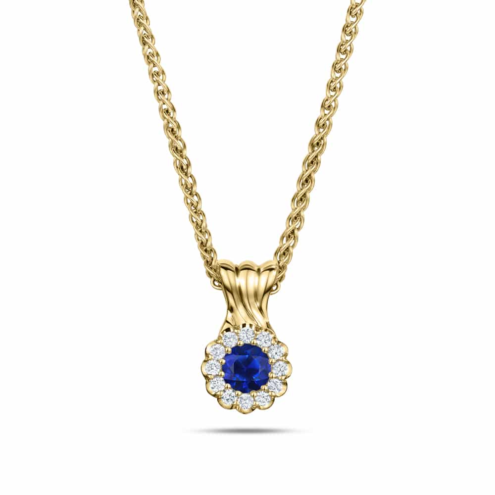 Cannelé Twist sapphire necklace - Andrew Geoghegan