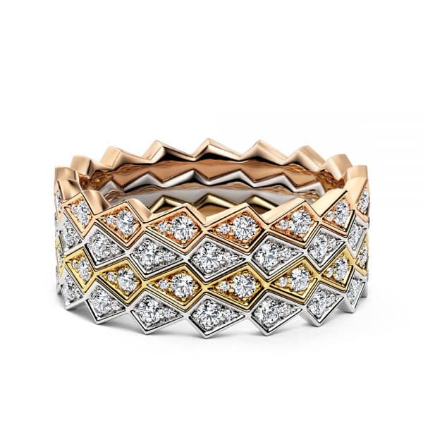 Costeira Diamond Band Yellow Gold L - Andrew Geoghegan