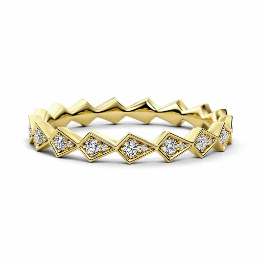 Costeira Diamond Band Yellow Gold L - Andrew Geoghegan