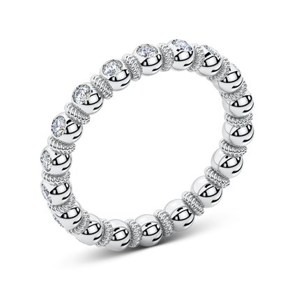 Goldwyn diamond full eternity band in platinum