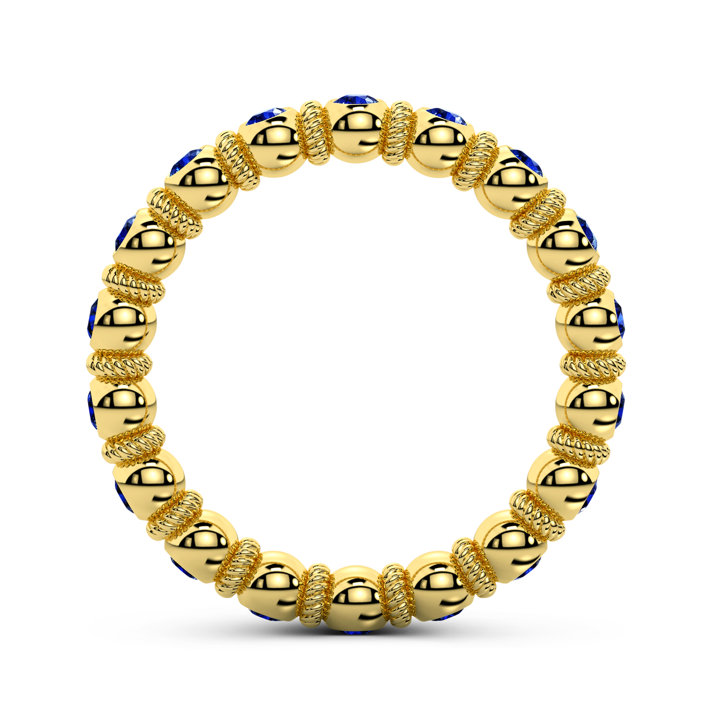 Modern sapphire ring in gold – The Goldwin