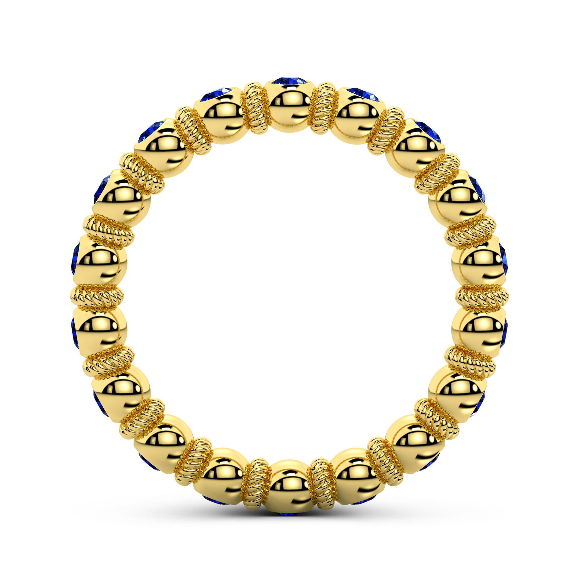 Modern sapphire ring in gold – The Goldwin