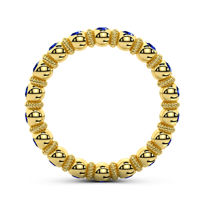 Modern sapphire ring in gold – The Goldwin