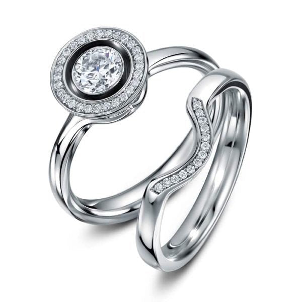 Lacuna Diamond wedding/eternity ring - Andrew Geoghegan