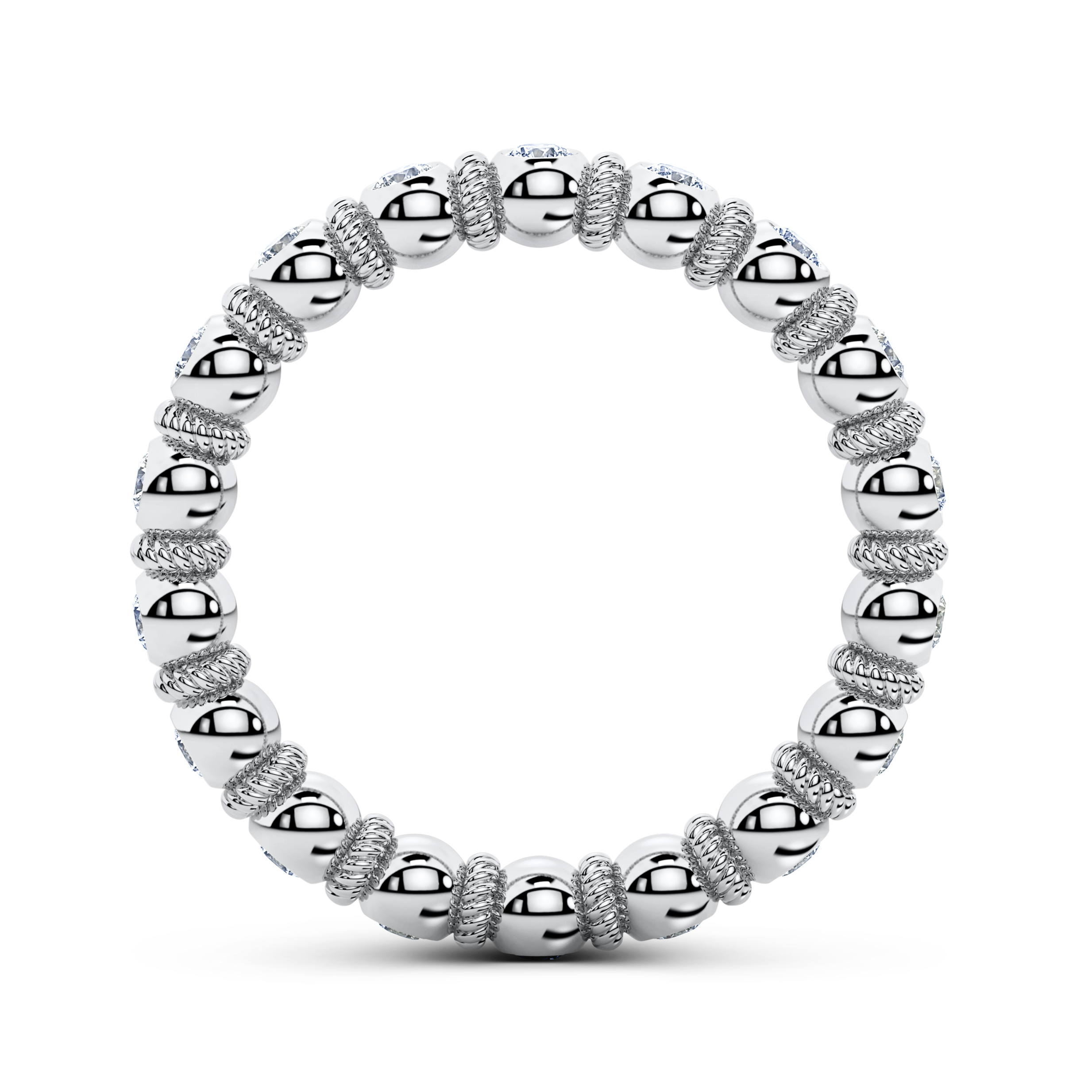 Goldwyn diamond full eternity band in platinum