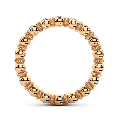 Goldwyn diamond full eternity band in rose gold