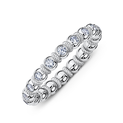 Goldwyn diamond full eternity band in platinum