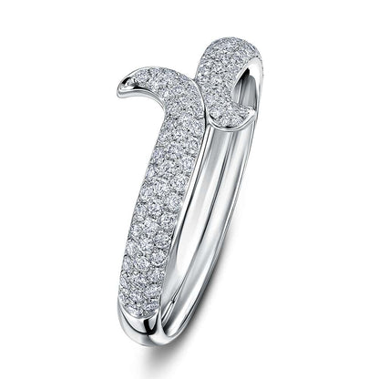 Satellite Diamond half - set wedding/eternity ring - Andrew Geoghegan